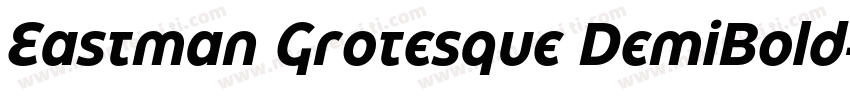 Eastman Grotesque DemiBold字体转换